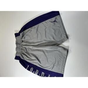 Jordan Men's Basketball Shorts Grey and Purple